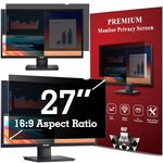 APeiSi 27 Inch Privacy Screen Filter for Computer Widescreen 16:9 Monitor - Privacy Shield,Anti-Glare and Anti-Blue light Screen Protector