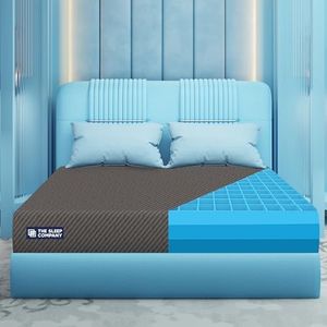 The Sleep Company SmartGRID Ortho Mattress | Japanese Patented Technology | AIHA Certified | Medium Firm Orthopedic Mattress for Back Pain Relief | 10 Years Warranty | King Size Bed 78x72x8 | Grey