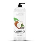 MAJESTIC PURE Fractionated Coconut Oil | Relaxing Massage Oil for Massage Therapy | Liquid Coconut Oil for Diluting Essential Oils | Coconut Oil for Skin, Lip, Body, Hair Oil, Moisturizer | 16 fl oz