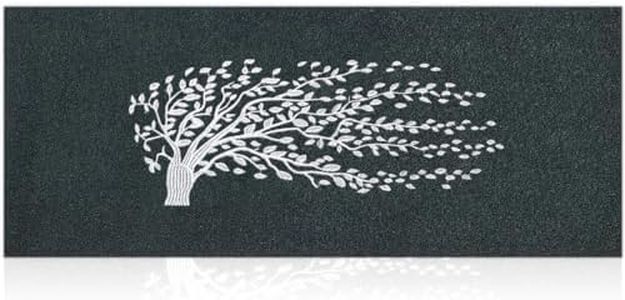 AOAOPQ Door Mat Indoor Large Tree of Life Door Mat Outdoor 120x45 Cm Black Durable Non Slip Rubber Backed Mats Heavy Duty Front Welcome Floor Mats Inside Contemporary Rectangle Non Skid Backing