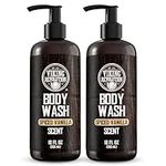 Viking Revolution - Mens Body Wash - Body Wash Men - Shower Gel Men with Vitamin E and Rosemary Oil - Spiced Vanilla - 2 Pack - 24 Oz / 355ml Each