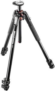 Manfrotto 190 MT190XPRO3 Secure Aluminum 3-Section Camera Tripod, Black