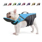 Mklhgty Dog Life Jacket,Vest with Removable Neck Float & High Buoyancy for Swimming & Boating, Ripstop Pet Safety Swimsuit Rescue H&le for Small Medium Large Dogs,XS(Chest Girth: 14'''' 19'''')