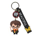 Daiyamondo Premium Keychain Of Famous Anime Keychain Key Chain Rubber Silicone Action Character Key Rings! Perfect Bag Charm,Keychain Girls, Car, Bike Gifting & Anti-Rust (Harry Stand, Multicolor)