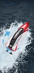 ROVONTOY High Speed Remote Control Yacht Boat, RC Boat for Adults and Kids,25KMH Speed Fast Rc Boats for Pool and Lake,2 Rechargeable Batteries,LED Light,Remote Control Water Toys for 8-13 Boys Girl