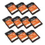 PNY 32GB Elite Class 10 U1 V10 SDHC Trail Camera Flash Memory Read Up to 100MB/s, UHS-I, HD Photo, HD Video, for Outdoor Cameras, DSLR Cameras, Tactile Use, Wildlife Enthusiasts, 10-Pack