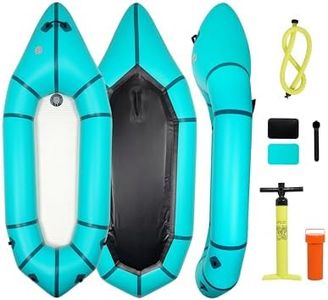HIKULA Packraft PVC - Inflatable Kayak for Adults & Kids, Durable, Compact, Rapid Inflate, for Flat Water Rafting, Bicycle Drifting, Litewater Dinghy