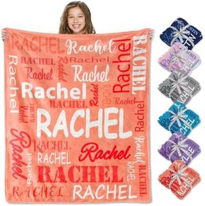 Corissy Ships Next Day, Personalized Blankets and Throws Custom Blanket with Name Customized Flannel Blanket for Kids Christmas Blanket Gifts for Teen Girls Boys