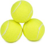 PrimePets Tennis Balls for Dogs, 2.5 Inch Squeaky Dog Balls for Play & Fetch, Squeaky Tennis Balls for Medium, Large Dogs, Dog Toy Balls