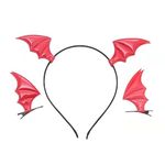 Halloween Bat Wings Headbands for Girls Women Red Bat Ears Hair Clip Hairclip Halloween Costume Accessories for Women Girls