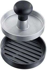 Westmark Presse-hamburger, Presse à Hamburger, diamètre intérieur 11 cm, aluminium/plastique, Uno, noir/argenté, 62312260