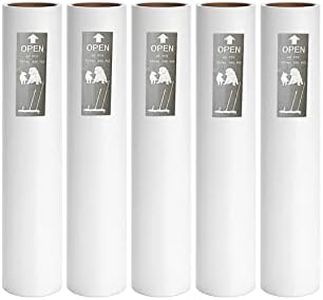 Criblor 5 Pack 9.45 Inch Wide Large Lint Roller Refills (1.51In Inner Diamerter), Supersize Extra Sticky Roller Refills for Pet Hair Removing(300 Sheets)