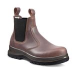 Carhartt Men's Carter Rugged Flex S3 Chelsea Safety Boot, Dark Brown, 42