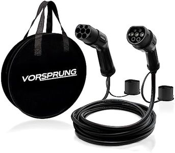 VORSPRUNG® Rapid EV Charger Type 2 Cable 15M Type 2 - Type 2 32A 7.68kW EV Charging Cable with Free Carry Bag, Car Charging Cable with Rapid Charging Technology, Fast Electric Vehicle Charging Cable