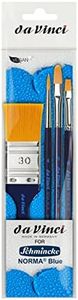 Brush Set da Vinci Nova Blue Set for Schmincke Norma Blue Water-Based Oil Paints as Vinci Nova Blue Set for Schmincke Norma Blue Oil Paints Water-Based