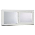 Park Ridge VBSI3214PR Vinyl Basement Slider Window, 32" x 14", White