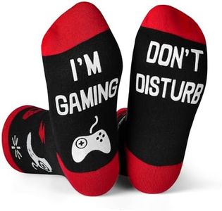 Kelool Do Not Disturb I'm Gaming Socks,Fathers Day Dad Gifts for Son Dad,Funny Socks Gifts for Men Teen Boys,Gamer Gift for Men Boys Him Teens Gamer,Easter Basket Stuffers