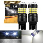 Sidaqi 7440 7443 W21/5W LED Brake Light Bulb White 12-30V Extremely Bright 21W 42SMD 3030 Chips WY21W T20 LED for Reverse Light Bulbs Stop Tail Lights Backup Lights Daytime Running Lights-Pack of 2