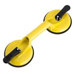 Suction Cup Lifter - Heavy Duty Suction Cup Aluminum Vacuum Plate Double Handle Professional Glass for Moving Large Glasses Window Mirror Granite Repair Laminate Floor Gap Fixer (1PCS)