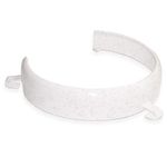 Rehabilitation Advantage White Food Guard Reusable Plastic Clip-on Plate Ring, 0.05 Pound