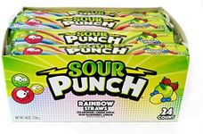 Sour Punch Rainbow Sour Straws, 2 O