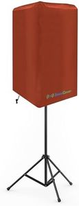 15 Inch PA/DJ Lightweight Powered Speaker Cover Bag in Brown for Stand Mounted Speakers - Over the top fit, Water Resistant (not Waterproof), 50 UV Protection - Check Dimensions Before Ordering!
