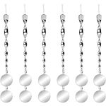 Chephon Bird Scare Rods with Reflective Discs Reflectors - Upgraded Bird Spinner Scare Device of Twisting Rods and Disks to Keep Birds Away Like Woodpecker and Pigeon - 6 Pack