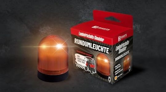 Farming Simulator Simulador de agricultura Beacon Light - Luz giratoria (responde a las máquinas en juego, conector USB tipo A, 8 ledes, accesorios)