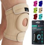 MODVEL Knee Brace for Women & Men with Side Stabilizer - Patella Gel Pad Sleeve - Knee Braces for Women Plus Size for Flexibility & Comfort