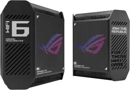 ASUS ROG GT6 WiFi 6 Mesh Router 2-Pack – High-Speed Whole Home Coverage