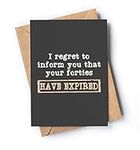 Funny 50th Birthday Card for men or