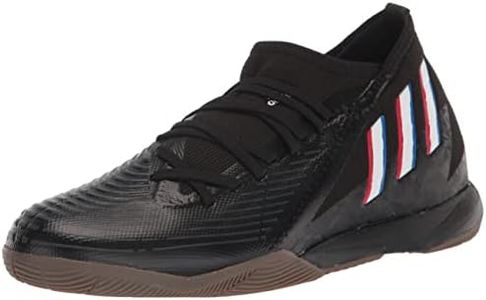 adidas Unisex Predator Edge.3 Indoor Soccer Shoe, Core Black/White/Vivid Red, 11 US Men