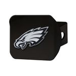 FanMats 21573: Philadelphia Eagles Black Metal Hitch Cover with Metal Chrome 3D Emblem