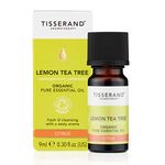 Tisserand Aromatherapy - Organic Lemon Tea Tree Essential Oil, Massage Oil - Organic Lemon Tea Tree, Bath Oil, Aromatherapy Oil - 100% Pure And Natural Essential Oil - 9 ml