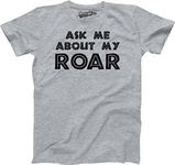 Youth Ask Me About My Lion Flip T Shirt Funny Crazy Cat Flipover Tee for Kids Funny T Shirts Animal T Shirt for Kids Funny Flip T Shirt Novelty T Shirts Light Grey M