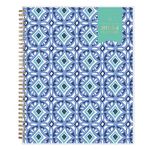 Blue Sky Day Designer for 2024 Weekly and Monthly Planner, 8.5" x 11", Frosted Cover, Wirebound, Tile (101411-24)