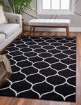 Unique Loom Trellis Frieze Collection Area Rug - Rounded