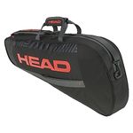 HEAD Base Racquet Bag Tennis Bag, Black/Orange, S