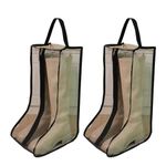 2 Set Boot Storage Boot Bag Portable Short Boots and Tall Boots Storage or Protector Bag PVC Transparent Wellington Welly Boot Storage Bag for Muddy Hunting Hiking Fishing (L+L)