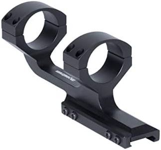 Monstrum Slim Profile Series Offset Cantilever Picatinny Scope Mount | 30 mm diameter | Black