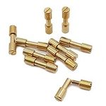10 sets of brass bracket bolt faste