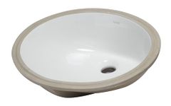 EAGO BC224 18" X15" Undermount Oval Bathroom Sink