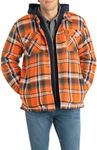 Legendary Whitetails Men's Maplewood Hooded Shirt Jacket, Tomahawk Plaid, Medium, Tomahawk Plaid, M