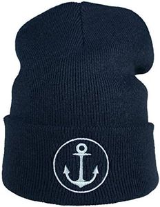Bonnet: Ancre - Bachi - Marin - Pêche - Marine/Bonnet de Laine/Bonnet d'hiver/Beanie/Bonnet/Casquette/Bonnet de Ski/Yacht/Capitaine/Bateau/Bonnet de Marin
