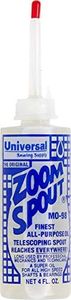 Universal Sewing Machine Oil in Zoom Spout Oiler – Lily White Oil (Stainless) for Sewing Machines, Textile Machinery and Parts (1 Bottle)