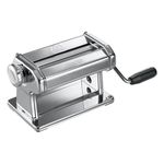 Marcato Atlas Pasta Dough and Clay Roller, Silver, Includes 150-Millimeter Roller with Hand Crank and Instructions