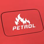 Claw cuts - Petrol Car Sticker for Car Petrol Fuel Tank Lid Styling, Reflective and Waterproof Sticker, Easy to Stick Vinyl Sticker (Model-03) (White)