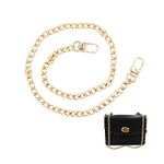 Gold Bag Chain, Metal Chain, Shoulder Strap for Bags, Handbag Chains, Replacement Chain for Shoulder Bags, Purse, Handbags (60 cm)