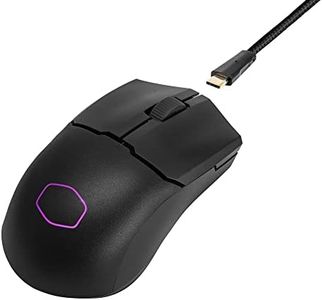 Cooler Master MM712 RGB Gaming Mouse - Ultralight 59g, Hybrid Wireless, 19K DPI PAW3370 Optical Sensor, 70 Million Clicks Optical Switch, On-The-Fly, MasterPlus+ (38K DPI, PC Only) - Black