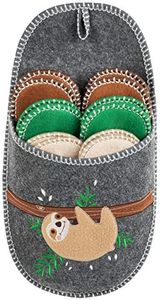 Pantoufles d'invité en ABS ONVAYA® | Paresse | Ensemble de 6 | Semelle antidérapante | Pantoufles | Pantoufles en feutre | Taille 36-45 - Chaussons pour invités